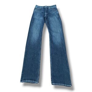 7 For All Mankind Carsen Denim Jeans Blue Straight Casual Midrise Women's Sz 29